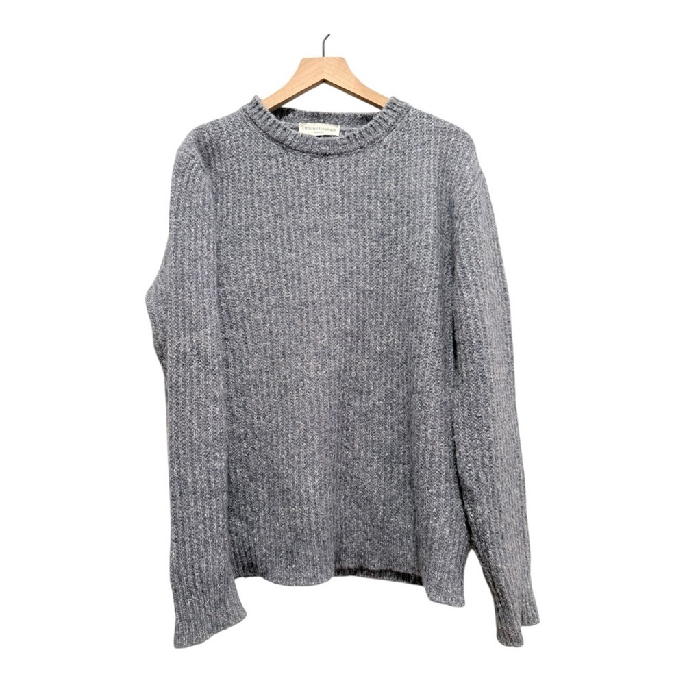 Officine Générale Italian Alpaca Wool Blend Sweater Men’s L Blue Made in Italy